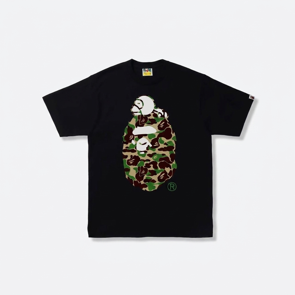 BAPE ABC camo Milo on Big ape Tee